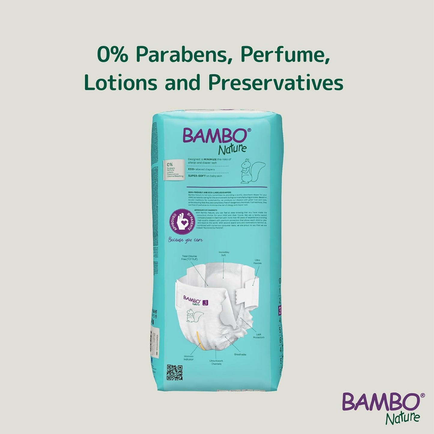 Bambo Nature Tape (M),52 Pcs - Tall Pack