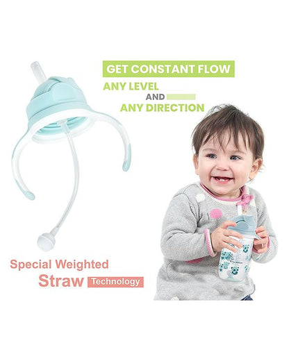 R for Rabbit - Bubble Straw Sipper - Sippers - Blue