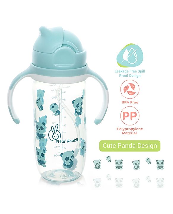 R for Rabbit - Bubble Straw Sipper - Sippers - Blue