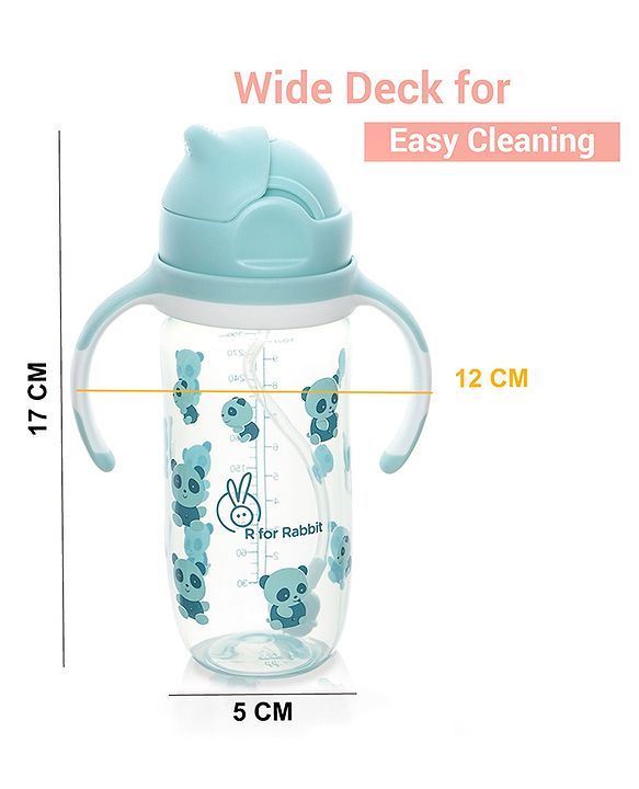 R for Rabbit - Bubble Straw Sipper - Sippers - Blue
