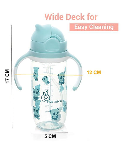 R for Rabbit - Bubble Straw Sipper - Sippers - Blue