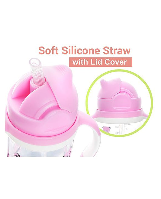R for Rabbit - Bubble Straw Sipper - Sippers - Pink