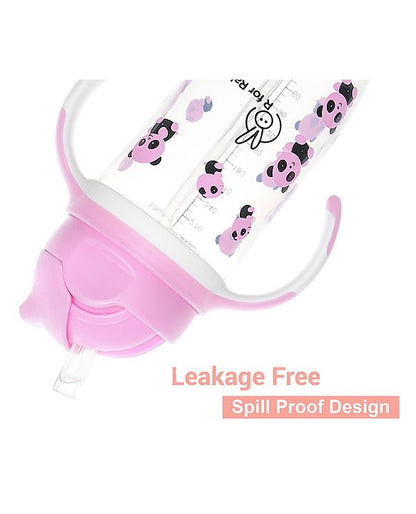 R for Rabbit - Bubble Straw Sipper - Sippers - Pink