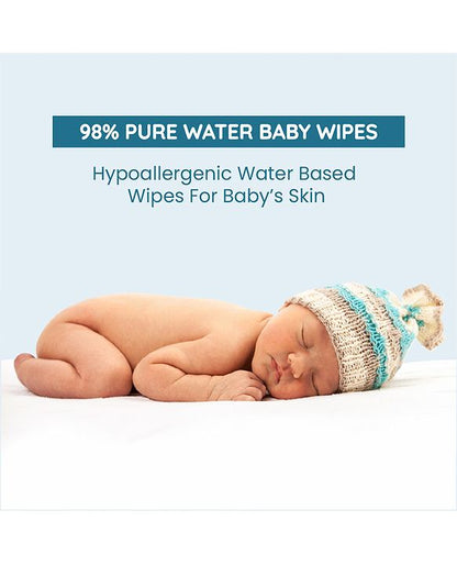 Mother Sparsh 98 % Water Based Wipes (Mild -Scented) - 80 Pieces