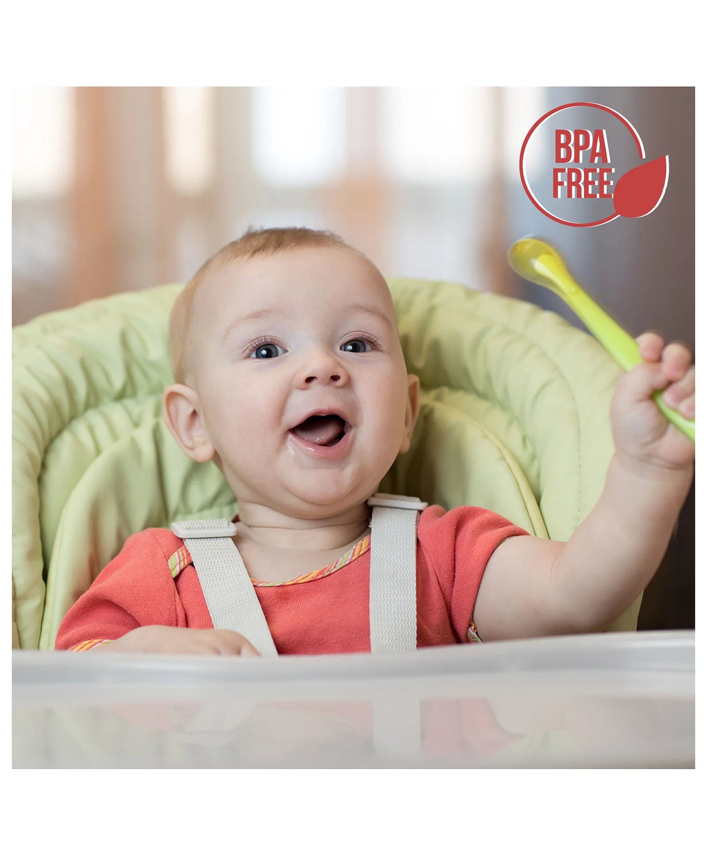 LuvLap Baby Soft Silicon Spoon - Pack of 2
