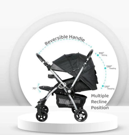 R for Rabbit - Chocolate Ride -Stroller - Black Grey