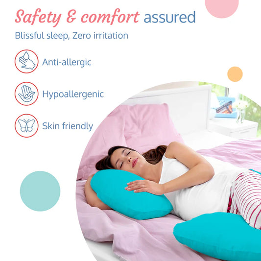 Luvlap C Shape Pregnacy pillow - Blue