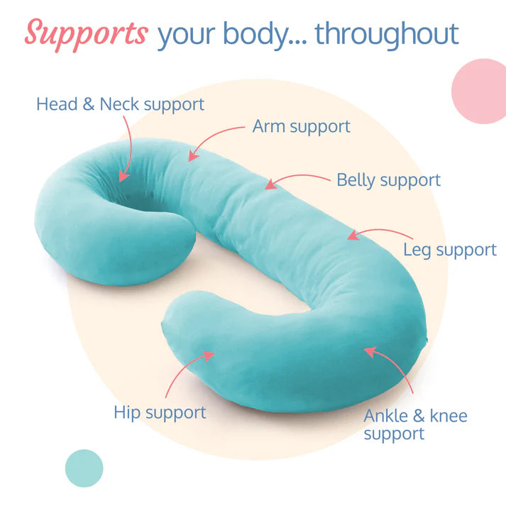 Luvlap C Shape Pregnacy pillow - Blue
