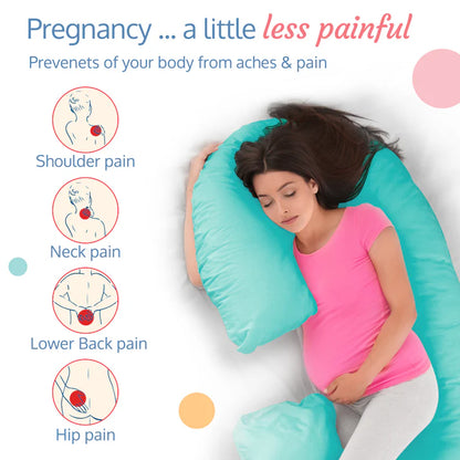 Luvlap C Shape Pregnacy pillow - Blue