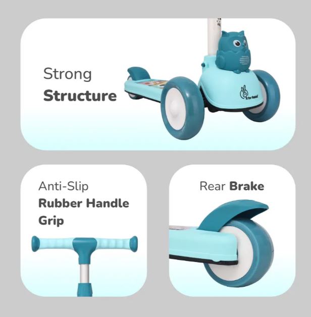 R For Rabbit - Road Runner Ryder ACE Scooter - Lake Blue