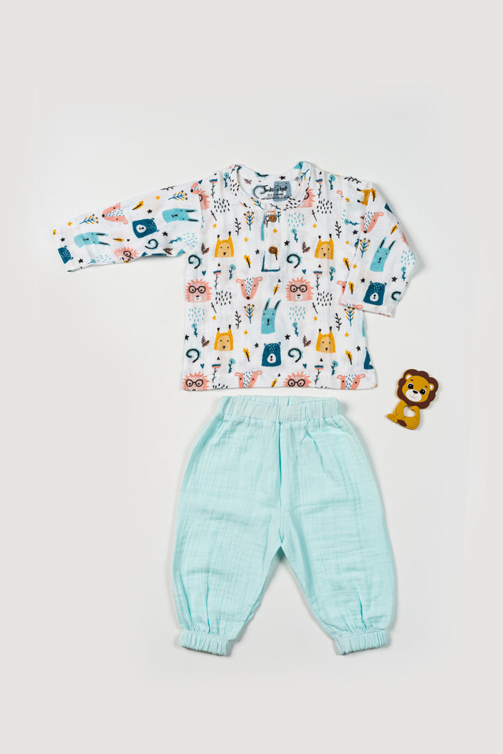 Muslin Casuals KF Baby Animals with Mint Julep