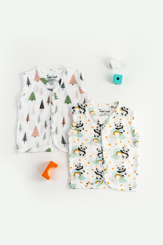 Muslin Jabla SS Christmas Tree & Cloudy Panda