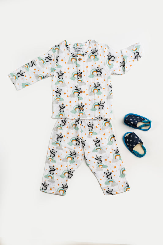 Muslin Night Dress Cloudy Panda