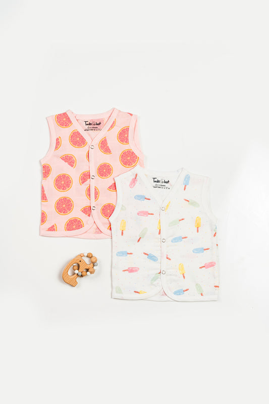 Muslin Jabla SS Ice Stick & Juicy Orange 3-6M