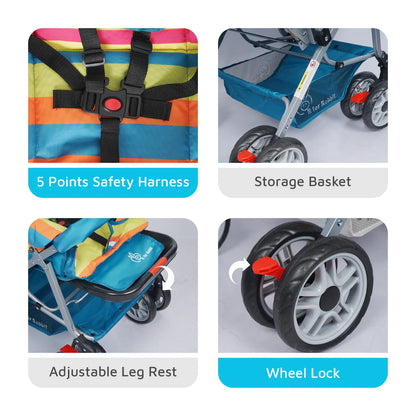 R For Rabbit - Lollipop Lite Stroller - Multi colour