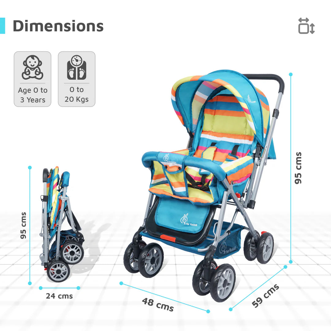 R For Rabbit - Lollipop Lite Stroller - Multi colour