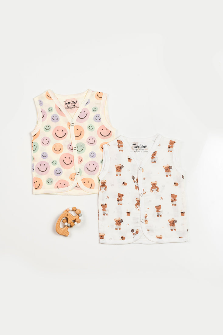 Muslin Jabla SS Shuttle Teddy & Smiley