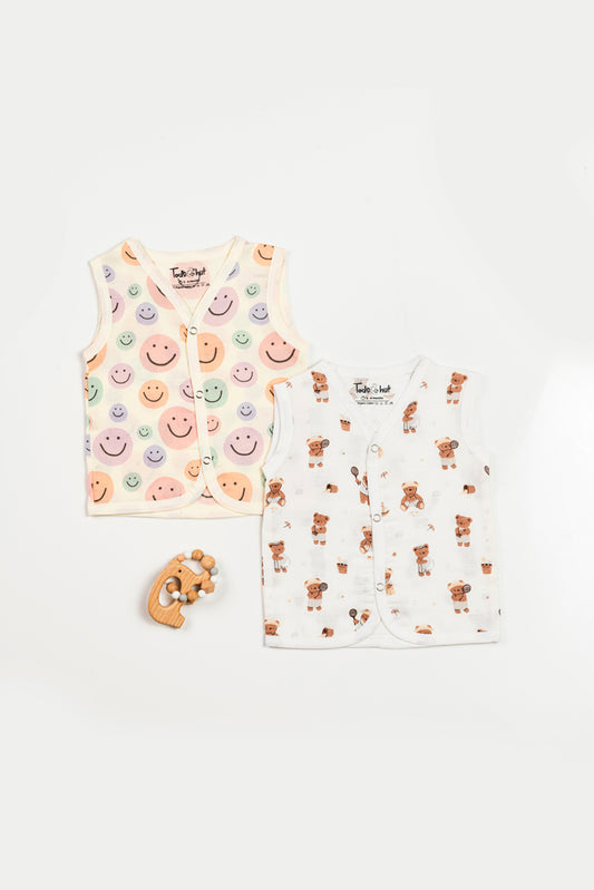 Muslin Jabla SS Shuttle Teddy & Smiley