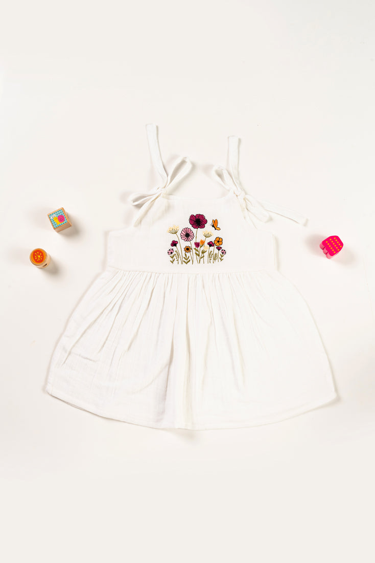 Muslin Frock UK Bright White
