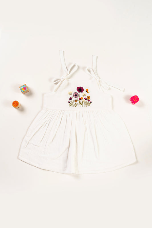 Muslin Frock UK Bright White
