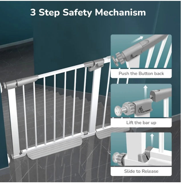 R For Rabbit - Safety Gate - White