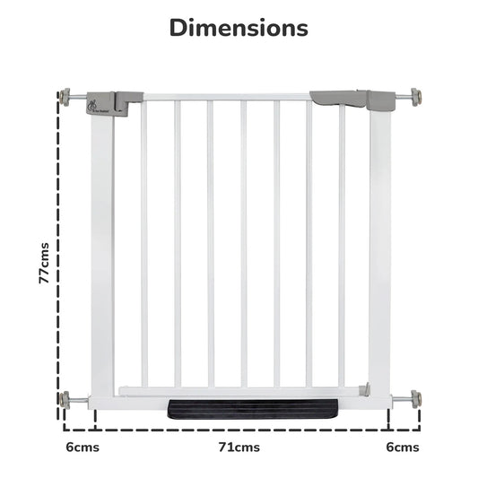 R For Rabbit - Safety Gate - White