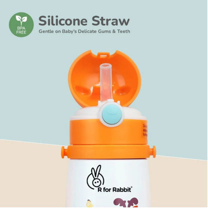 R For Rabbit  - Steebo Safari  Sippy Water Bottle - Orange Giffy