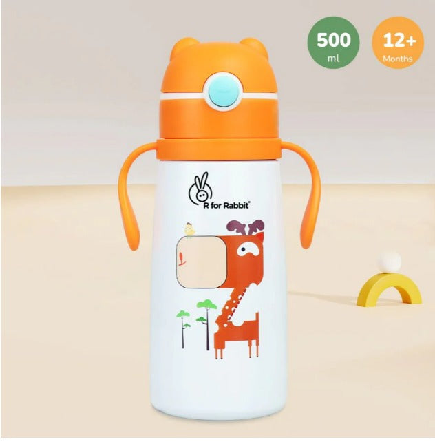 R For Rabbit  - Steebo Safari  Sippy Water Bottle - Orange Giffy