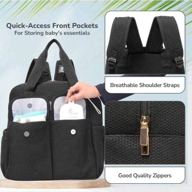 R For Rabbit - Caramello Breezy - Diaper Bags - Black