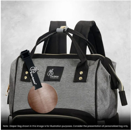 R For Rabbit - Caramello Truffle Diaper Bag - Grey Pink