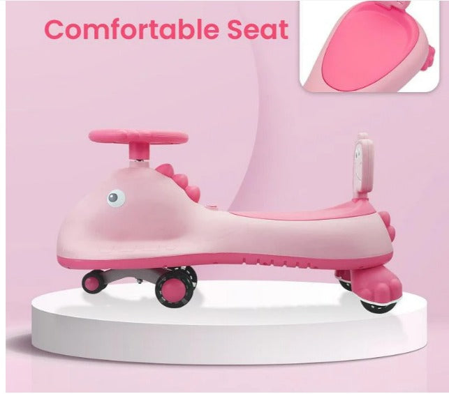 R For Rabbit - Iya Iya Dino Swing Car - Pink