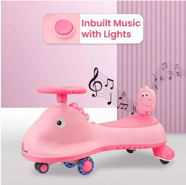 R For Rabbit - Iya Iya Dino Swing Car - Pink