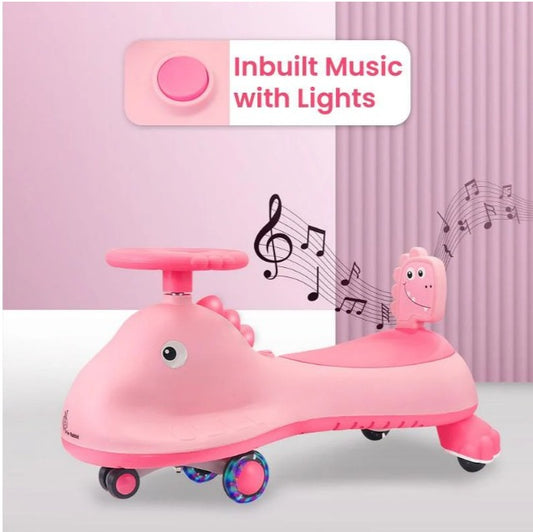 R For Rabbit - Iya Iya Dino Swing Car - Pink