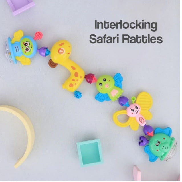 R For Rabbit - Jingle Safari Rattles  Pack Of 5