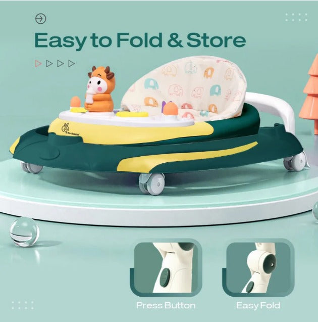 R For Rabbit - Little Feet Plus Walker - Green Yellow