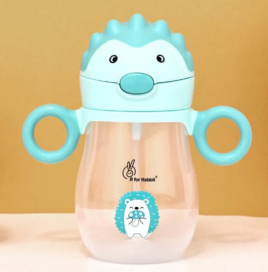 R For Rabbit - Spikey Baby Straw Sipper - Lake Blue