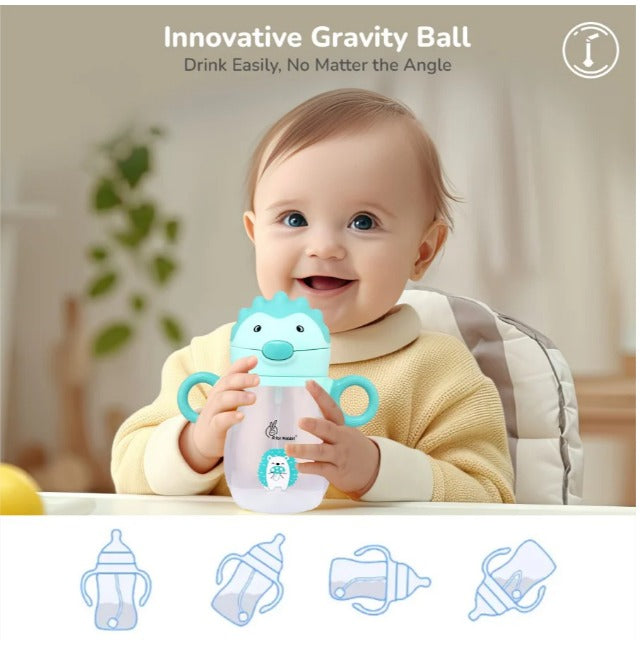R For Rabbit - Spikey Baby Straw Sipper - Lake Blue