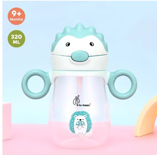 R For Rabbit - Spikey Baby Straw Sipper - Lake Blue