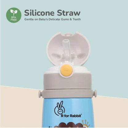 R For Rabbit - Steebo Safari Sippy Water Bottle - Blue Lion