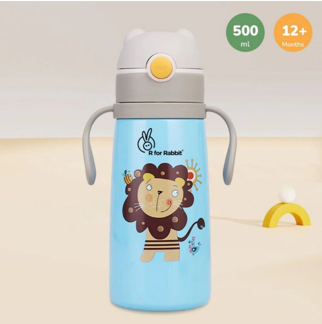 R For Rabbit - Steebo Safari Sippy Water Bottle - Blue Lion