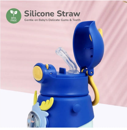 R For Rabbit - Steebo Zoobie Sippy Water Bottle - Blue Deer