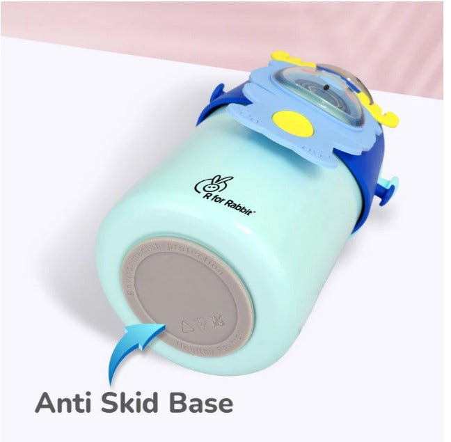 R For Rabbit - Steebo Zoobie Sippy Water Bottle - Blue Deer