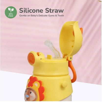 R For Rabbit - Steebo Zoobie Sippy Water Bottle - Yellow Lion