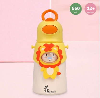 R For Rabbit - Steebo Zoobie Sippy Water Bottle - Yellow Lion