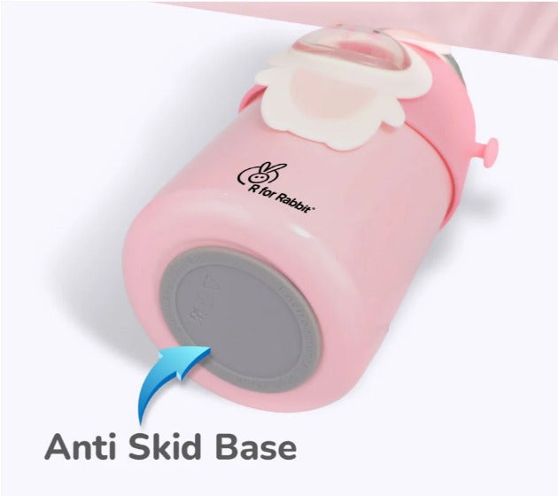 R For Rabbit - Steebo Zoobie Sippy Water Bottle -Pink Bunny