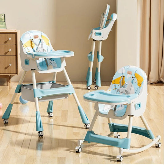 R for Rabbit - Sugar Doodle  Plus - High Chair - Lake Blue