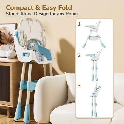 R for Rabbit - Sugar Doodle  Plus - High Chair - Lake Blue