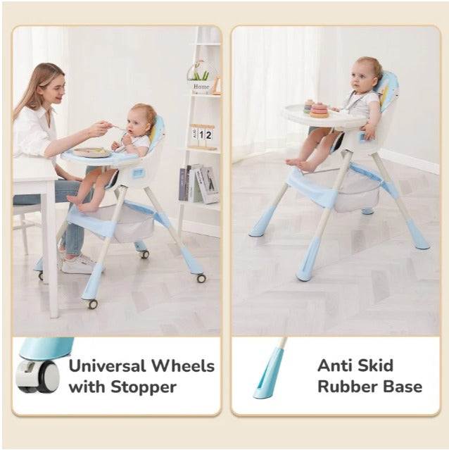 R for Rabbit - Sugar Doodle  Plus - High Chair - Lake Blue