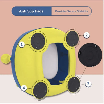 R For Rabbit - Tiny Tots Panda Potty Seat - Yellow Blue