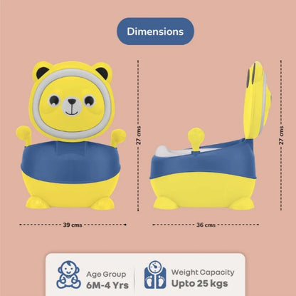 R For Rabbit - Tiny Tots Panda Potty Seat - Yellow Blue